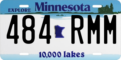 MN license plate 484RMM