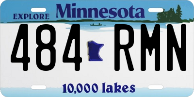 MN license plate 484RMN