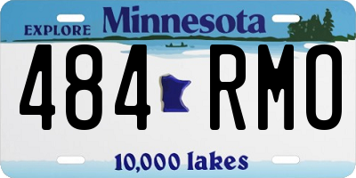 MN license plate 484RMO