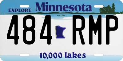 MN license plate 484RMP