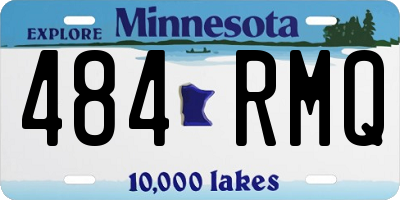 MN license plate 484RMQ