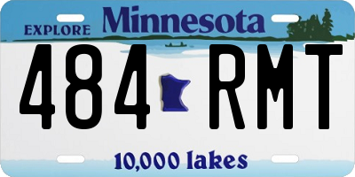 MN license plate 484RMT