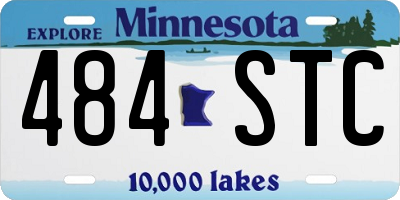 MN license plate 484STC