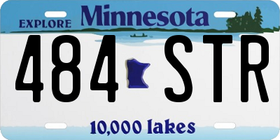 MN license plate 484STR