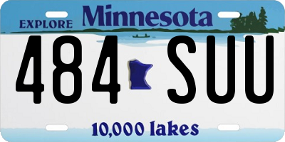 MN license plate 484SUU