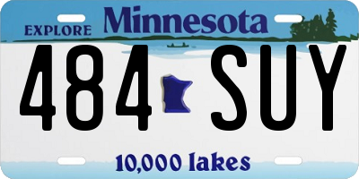 MN license plate 484SUY