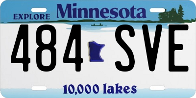 MN license plate 484SVE