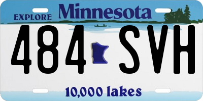 MN license plate 484SVH