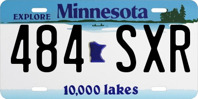 MN license plate 484SXR