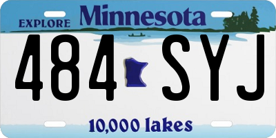 MN license plate 484SYJ