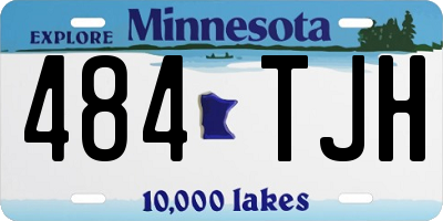 MN license plate 484TJH