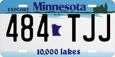 MN license plate 484TJJ