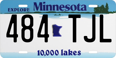 MN license plate 484TJL