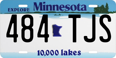 MN license plate 484TJS