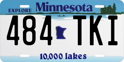 MN license plate 484TKI