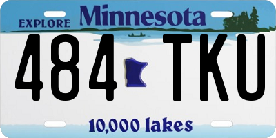 MN license plate 484TKU