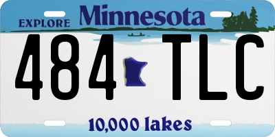 MN license plate 484TLC