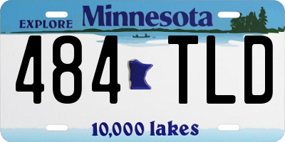 MN license plate 484TLD