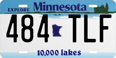 MN license plate 484TLF