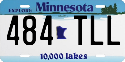 MN license plate 484TLL