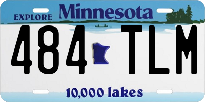 MN license plate 484TLM