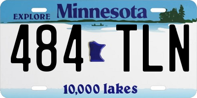 MN license plate 484TLN
