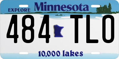 MN license plate 484TLO
