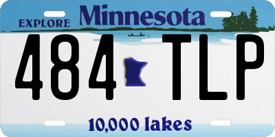 MN license plate 484TLP