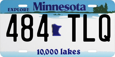 MN license plate 484TLQ