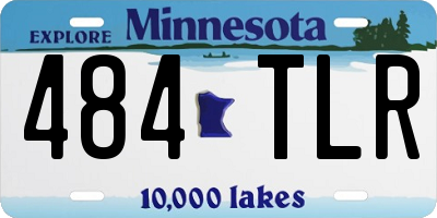 MN license plate 484TLR