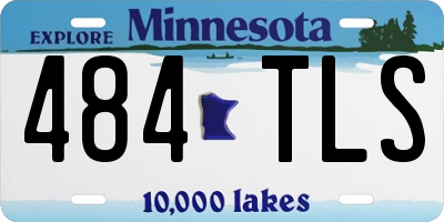 MN license plate 484TLS