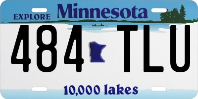 MN license plate 484TLU