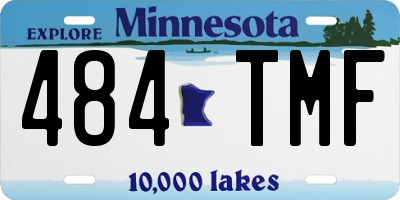 MN license plate 484TMF