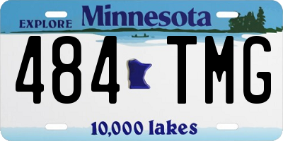 MN license plate 484TMG