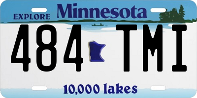 MN license plate 484TMI