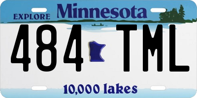 MN license plate 484TML