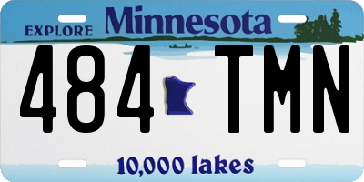 MN license plate 484TMN