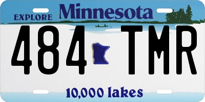 MN license plate 484TMR