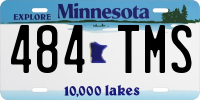 MN license plate 484TMS