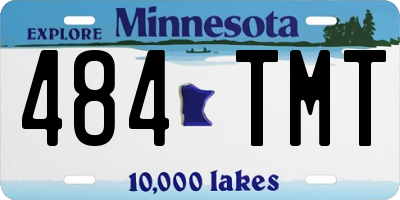 MN license plate 484TMT