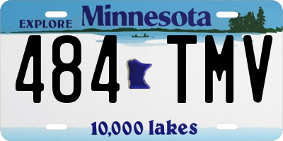 MN license plate 484TMV