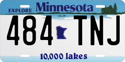 MN license plate 484TNJ