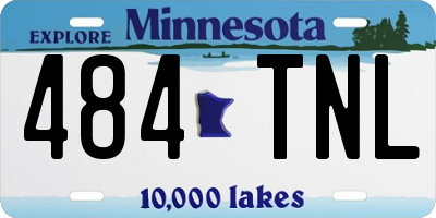 MN license plate 484TNL