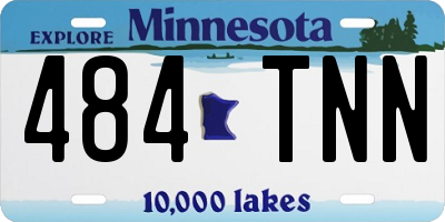 MN license plate 484TNN