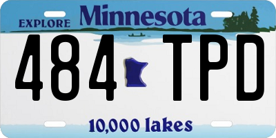 MN license plate 484TPD