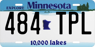 MN license plate 484TPL