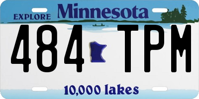 MN license plate 484TPM