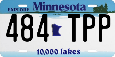MN license plate 484TPP