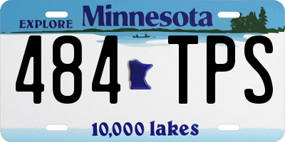 MN license plate 484TPS