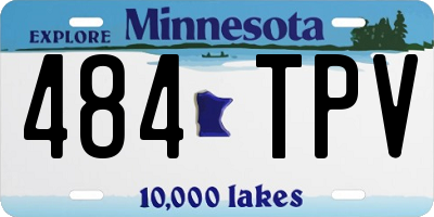 MN license plate 484TPV